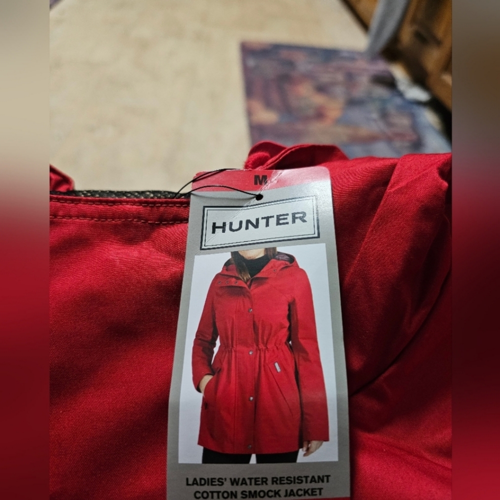 Hunter Ladies' water-resistant cotton smock jacket nwt - Picture 3 of 9